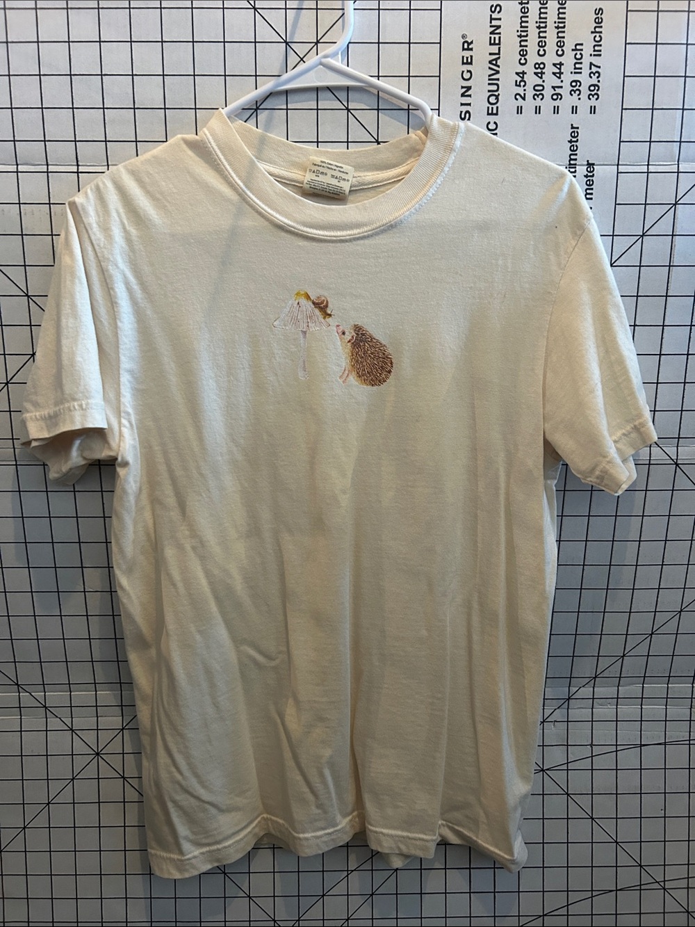 Comfort Colors Cream Short-Sleeve Tee with Small Front Graphic